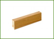 Skirting board veneered with oak veneer - unpainted 4,0*1,6